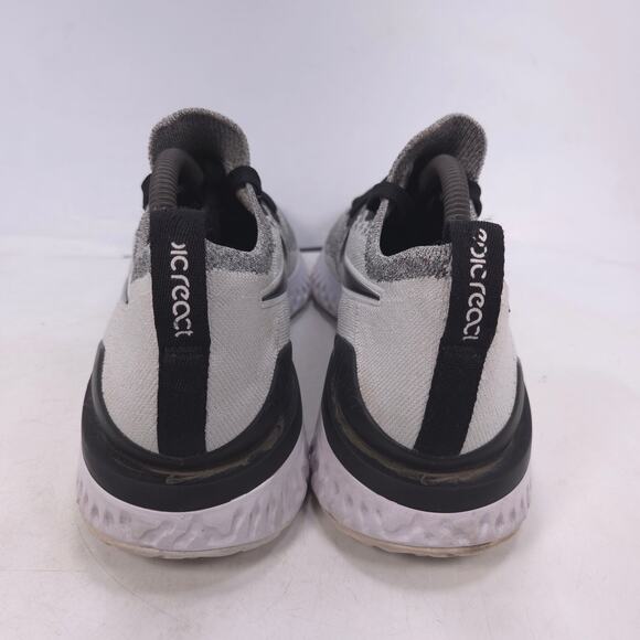 Nike Epic React Flyknit 2 Athletic Lace Up Shoe Mens Size 9 BQ8928-101 Gray main image 5